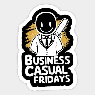 Business casual fridays Sticker